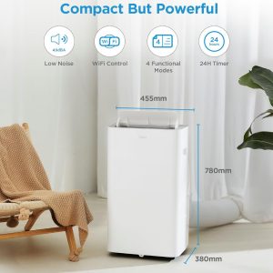 Midea Silent Cool 26 Pro WF Climatiseur mobile 9000 BTU WiFi silencieux